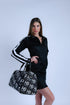 HEED NYC Classic Women's Black & White Track Dress